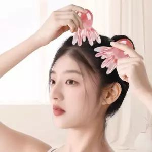 대왕 머리 두피 문어 괄사 마사지기 브러쉬
