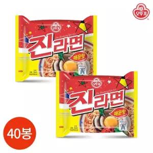 늘바른채움 오뚜기 진라면 매운맛 120g x 40봉