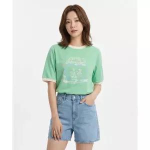 THURSDAY ISLAND 에어로쿨 링거 배색 티셔츠_T264MTS274W