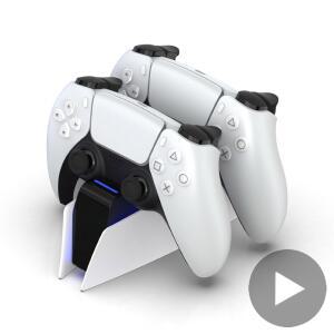 듀얼센스거치대 플레이 스테이션 PS 5 DUALSENSE 스탠드 게임 패드 명령 홀더 제어용 충전기