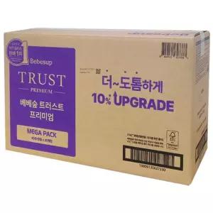 베베숲 트러스트 프리미엄 메가팩 물티슈 캡형 80매 20팩