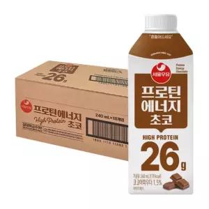 서울우유 프로틴 에너지 초코 우유 240ml 18개입