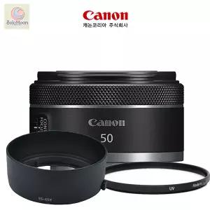 캐논 RF 50mm F1.8 STM + 렌즈필터 + 전용호환후드 포함 표준 미러리스 렌즈 - SLM
