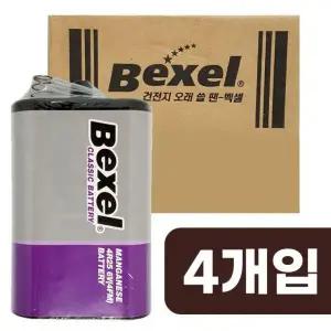 벡셀 망간 건전지 랜턴 4R25 랜턴건전지 6V 1P 무수은 4FM x1박스(4개)