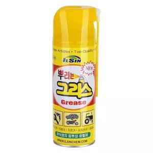 일신 뿌리는 그리스 420mL 스프레이 윤활제 그리스 녹방지용 체인 장비 구리스 방청제 부식방지