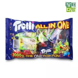 아이들간식 트롤리 올인원 젤리 50개) 1kg(20g