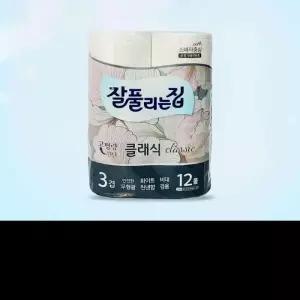 JU 잘풀리는집 클래식 12롤 화장지