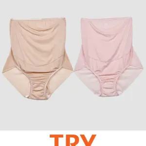 (트라이) 부드러운 착용감 편안한 데일리 노라인 임부 팬티 임산부면스판 산모속옷 임신 삼각 임산부인 인