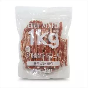 [하프클럽/셀럽하우스]D18 테비사사미 실속포장 (1kg 닭가슴살과대구스틱)