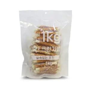 [하프클럽/셀럽하우스]테비 사사미 치킨 크런치껌 1kg 강아지 대용량 간식