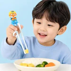에디슨뽀로로젓가락 교정용젓가락 1단계 교정 연습용 유아 유아용 아기 아이 어린이 유치원 5세 젓가락질