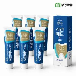 부광약품 시린메드 에프 시린이치약 잇몸치약 무불소 125g 6개