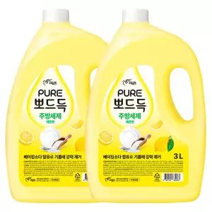 피죤 퓨어 뽀드득 주방세제 레몬향 3L x 2개