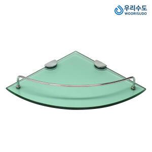 우리수도 욕실 강화유리유리 코너선반 욕실선반
