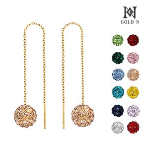 [골드앤] 14K 뮤라즈 6mm 롱귀걸이