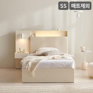 [삼익가구]SAMICK 더메인 LED 프리미엄 가죽헤드 수납 호텔 침대(매트제외-슈퍼싱글)