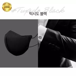 [참존화장품]참존 톤업핏 블랙라벨 라이트 KF94 마스크 중형 턱시도 블랙 100매