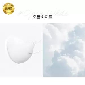 참존 톤업핏 블랙라벨 라이트 KF94 마스크 중형 대형 오픈 화이트 100매
