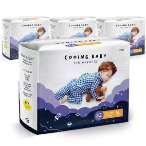 쿠잉 아동용 안심 빠른흡수 에어나이트 풀잠 팬티 기저귀 특대형(XL) 88매