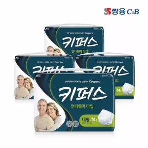 키퍼스 언더웨어 대형 팬티형 기저귀 56매 성인용 요실금 기저귀
