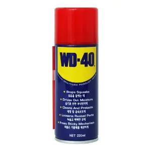 방청윤활제 WD-40 220ml/기계/경첩/바퀴/농기구/레일/습식/건식/오일/드릴용/미싱/범퍼/작동/만능/강력침투