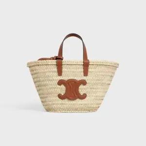 CELINE 26SS 트리오페 라피아 토트백 파니에 틴 사이즈 탄 컬러 113832 CGG 04LU