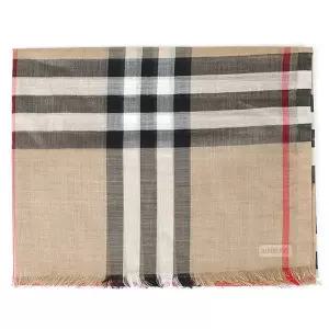 26SS  체크 울실크 스카프 ARCHIVE BEIGE 8078779