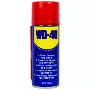 (220ml) WD-40 녹방지 및 윤활제 기름때 세척/금속/그리스/스프레이/제거/잡음/보호/기계/습기/고급/분사형
