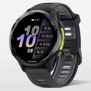 가민 포러너 970 러닝 GPS 스마트워치 블랙/앰프옐로우, 47mm