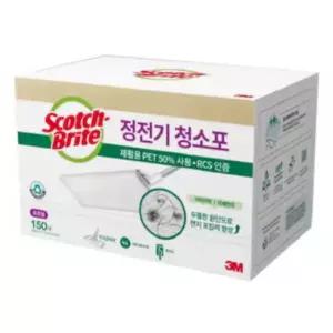 3M 스카치브라이트 표준형 올뉴 재활용 PET 정전기 청소포 대용량 150매