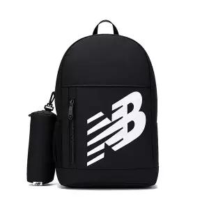 [뉴발란스 키즈]뉴발란스 로고 프린트 백팩 스포츠 학교 여행 가방 블랙 NBKDPENC-BLK