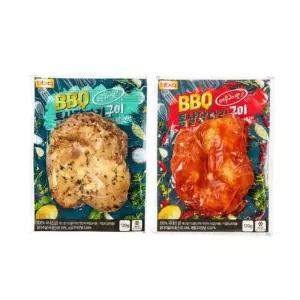BBQ치킨 통살닭다리구이 소금구이맛 10개 + 매콤양념맛 10개