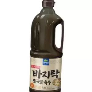 면사랑 바지락 육수 1.8l 해물 바지락밀 밀국물 육수 칼국수 찌개