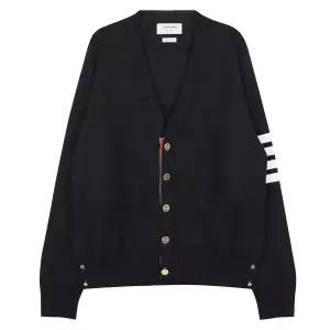 라프리마 [THOM BROWNE] 톰브라운 4바 스트라이프 밀라노 스티치 가디건 MKC171A00219-415