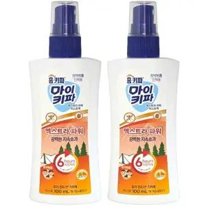 마이키파 모기 진드기 벌레 기피제 - 엑스트라 파워 미스트액 100mlx2개