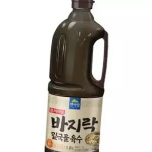 면사랑 바지락 육수 1.8l 해물 바지락밀 밀국물 육수 칼국수 찌개