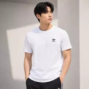 [아디다스] 반팔티 트레포일 에센셜 티셔츠 남성 화이트 JI8544