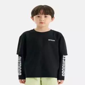 [아웃도어 프로덕츠 키즈] 긴팔 레이어드 워터 티셔츠 (블랙)OD262ESW02BLK