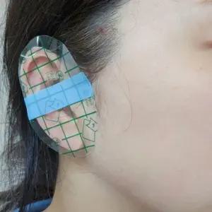 10P 귀 방수스티커 이어패치 귀마개 테이프 수영장 염색 미용실