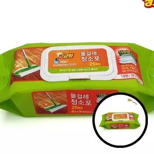 청소포 대형 10개 물걸레 고급형 캡형25매 한박스 청소용품 청소도구 TLj04378