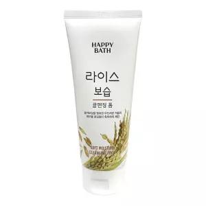 라이스 보습 클렌징폼 200ml 해피바스 폼 클렌징 폼클 린징 딥 세안제 렌저 저자