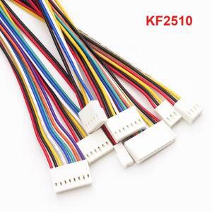10개 20cm KF2510 2.54mm 2 3 4 5 6P-12핀 단일/이중 헤드 동일/역방향 22/26AWG 전자 단자 커넥터 와이어
