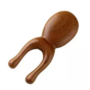 마사지 얼굴 괄사 나무 코 원목 스틱 박달 마사지빗 쭈꾸미모양