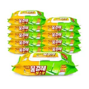 물걸레청소포 국산 실속형 30매(중형30x20cm) 10개 청소용품 손걸레 밀대패드 10팩