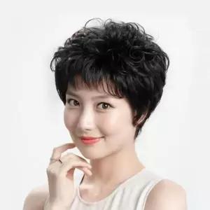[하프클럽/셀럽하우스]탑커버 웨이브 정수리 부분가발 정수리가발 숏펌 볼륨