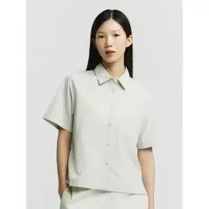 TOPTEN 여성 나일론 오버핏 셔츠 반팔_MSG2WC2004 139278