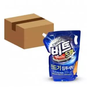 LION 때가 쏙 비트 진드기 침투 세탁 세제 드럼용 리필 2L 6개