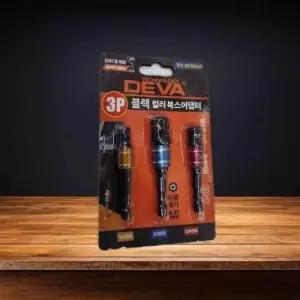 DEVA 복스아답타 블랙 컬러 3P 전동드릴 비트 연결대