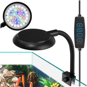수족관무드등 미니 클립형 수족관 조명 7W 소형 LED USB 그린 화이트 램프 이동식 어항 블루 레드 어항용 35갤런