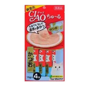 [하프클럽/셀럽하우스]짜먹는 고양이 츄르 챠오 츄루 가다랑어 14gx4p